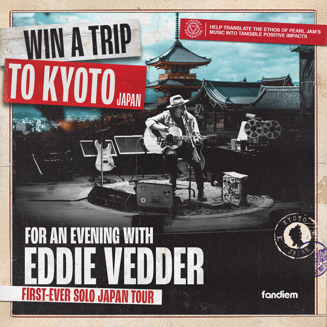 予約済み1800■BEAST JAPAN TOUR 2014 Final Win a Trip to Kyoto to See Eddie Vedder Live on His First-Ever